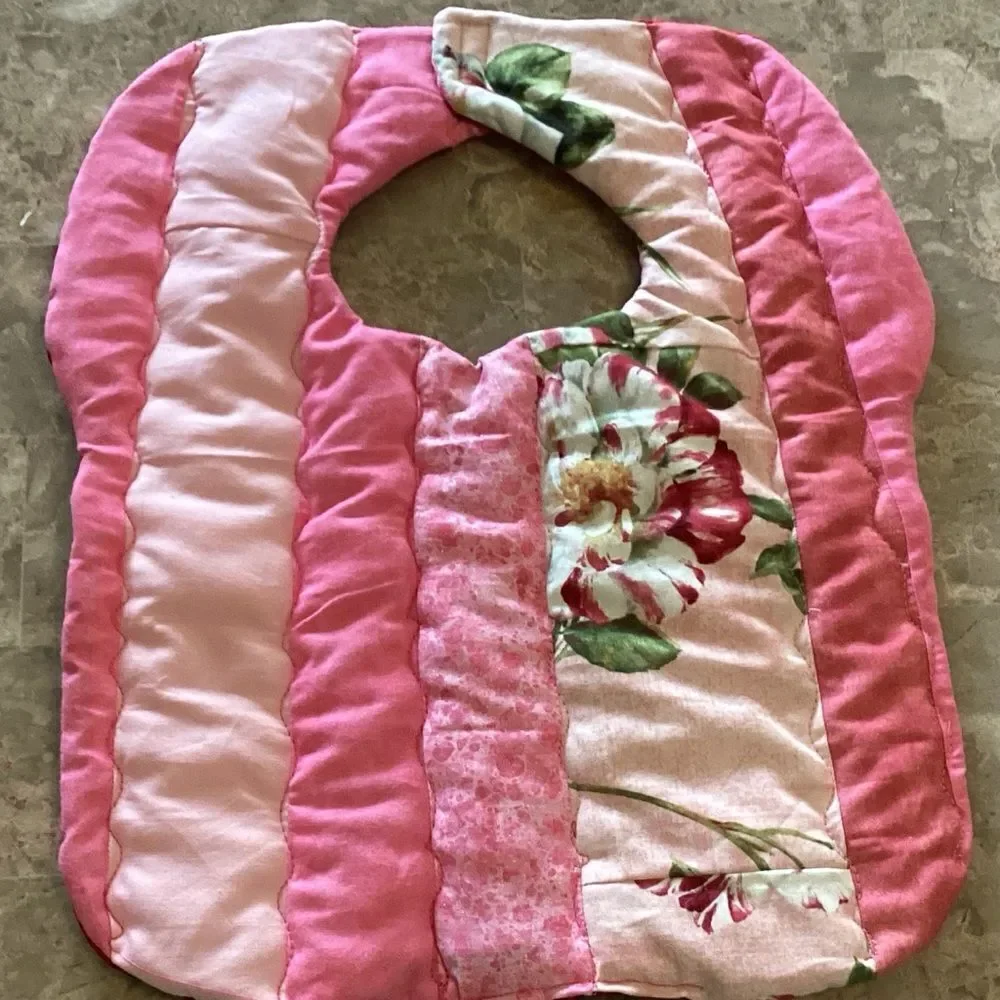 NWT. Hand Crafted Reversible Quilted Baby Bib